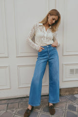 Ana & Lucy Baggy-Dad-Jeans "Enora" Blau