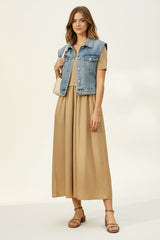 Ana & Lucy Jeansweste Damen "Lottie" Verwaschenes Jeansblau