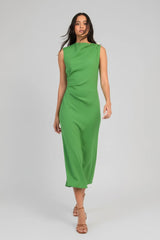 Ange Paris Midikleid Milana Apfelgrün