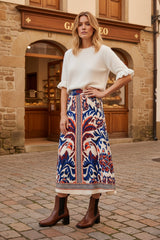 Ange Paris Langer Rock ROBINETA Galatea Blau