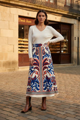 Ange Paris Langer Rock ROBINETA Galatea Blau