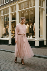 Choklate Paris Fluffy-Cardigan Wolle-Kaschmir Blush