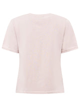 Zwillingsherz T-Shirt " Herz" Rosa mit gesticktem Herz | Rundhals