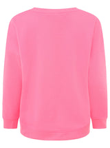 Zwillingsherz V-Neck Sweater "Happiness Vibes" in Pink