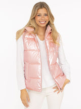 Zwillingsherz - Steppweste kurz in Rosa - Leicht & Warm