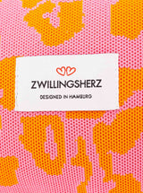 Zwillingsherz Kosmetiktasche "Multi Leo" - Orange - Pink