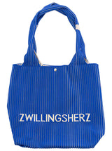 Zwillingsherz Shopper Tasche Zwillingsherz Royalblau