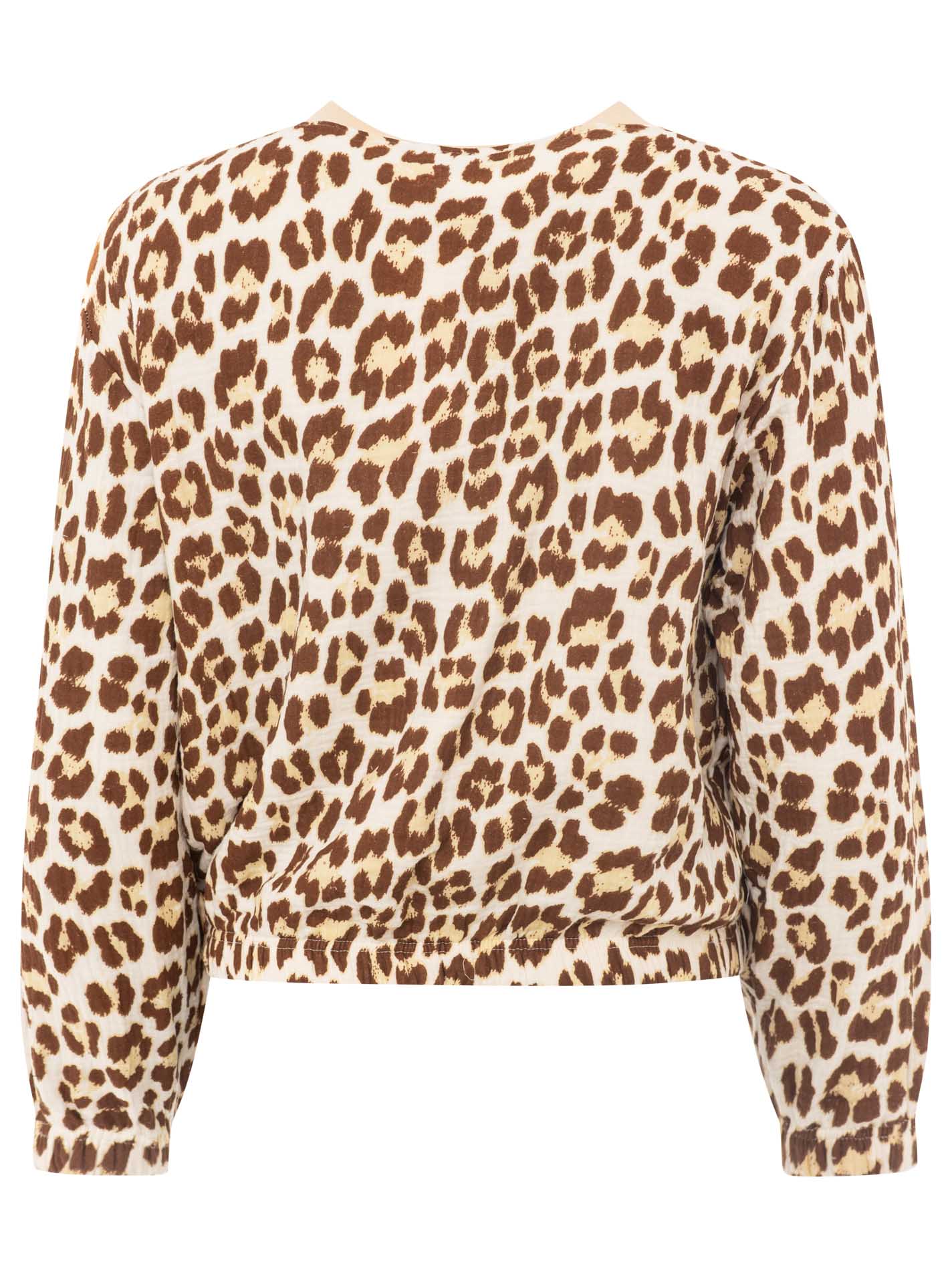 Zwillingsherz Zipper Jacke Musselin Leo Beige