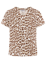 Zwillingsherz Bluse Musselin Leo Beige