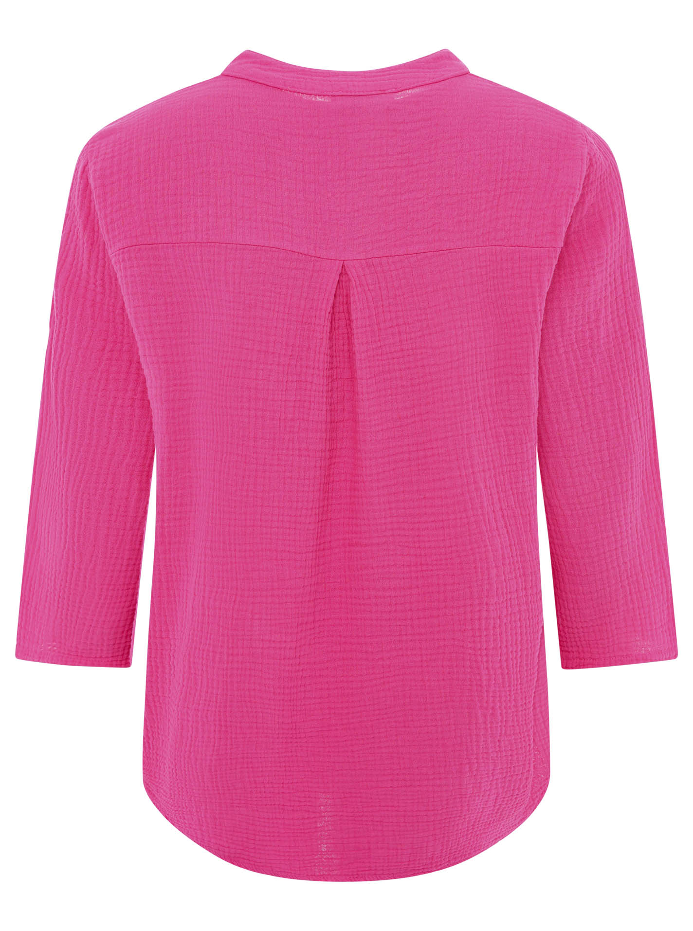 Zwillingsherz Bluse Musselin Neonkante Pink