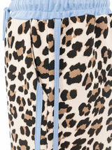 Zwillingsherz Lounge Hose Leo mit Kontrastbund Hellblau