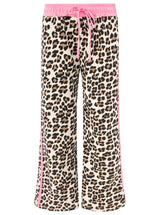 Zwillingsherz Lounge Hose Leo mit Kontrastbund Rosa
