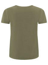 Zwillingsherz T-Shirt aus Baumwolle "Easy" Olive