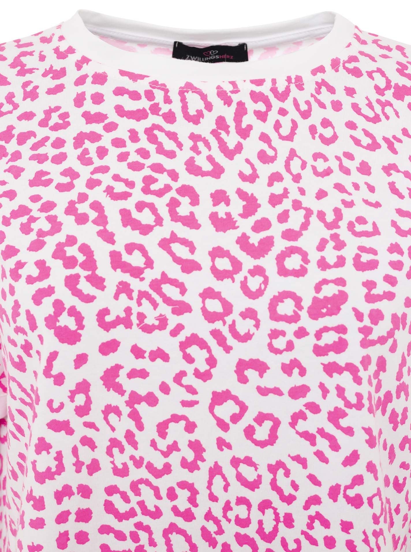 Zwillingsherz Sweatshirt 1/2 Arm Leo Pink