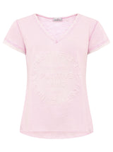 Zwillingsherz Shirt Tail - Positive Mind- 100% Baumwolle - Rosa