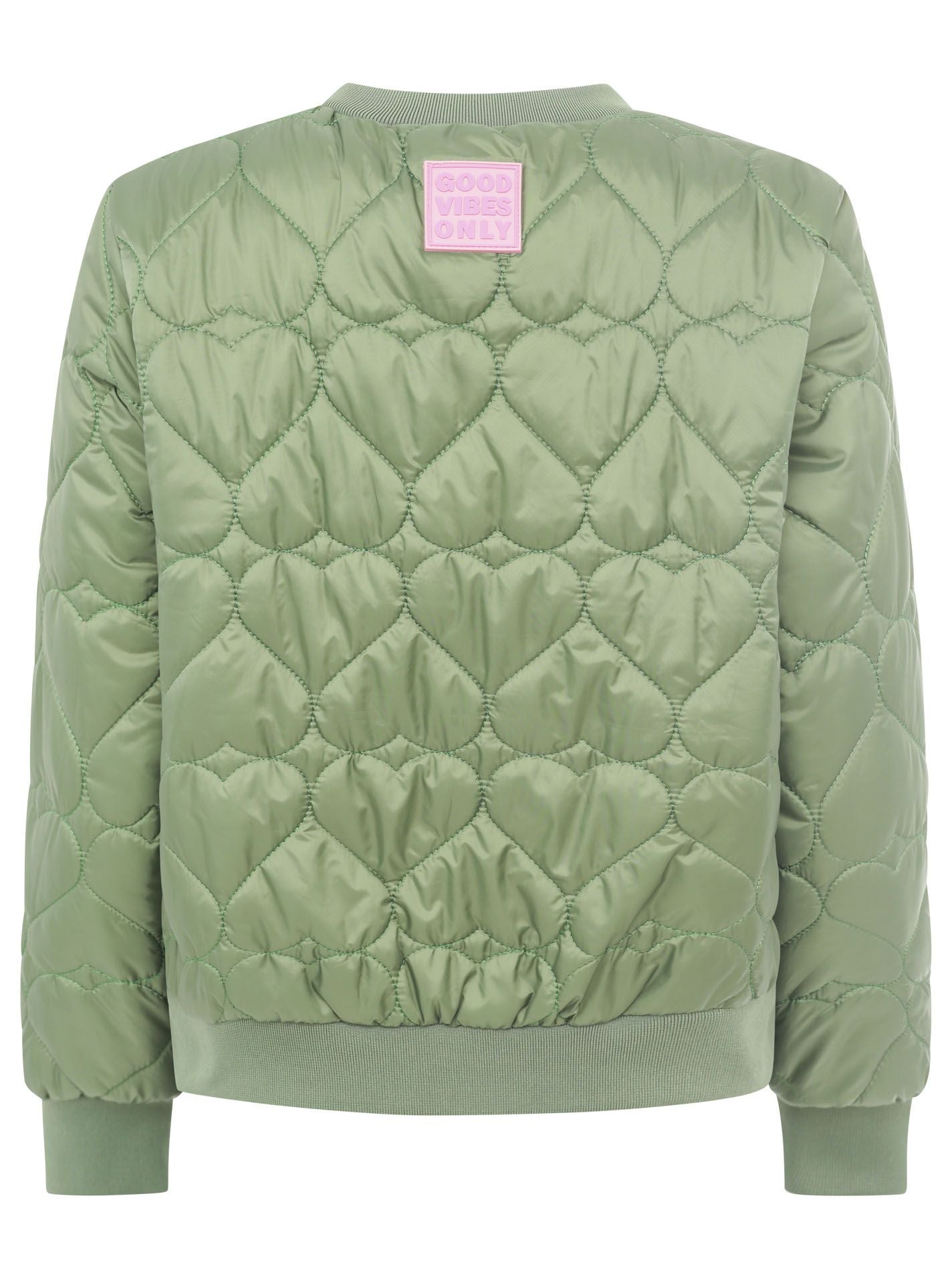 Zwillingsherz - Bomberjacke "Be Happy" Olive