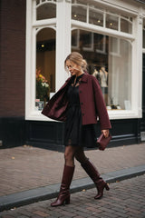 Choklate Paris Sonia Skaterkleid aus Spitze – Schwarz