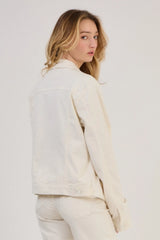 Ana & Lucy Jeans Jacke Romane Ecru Stretch-Denim