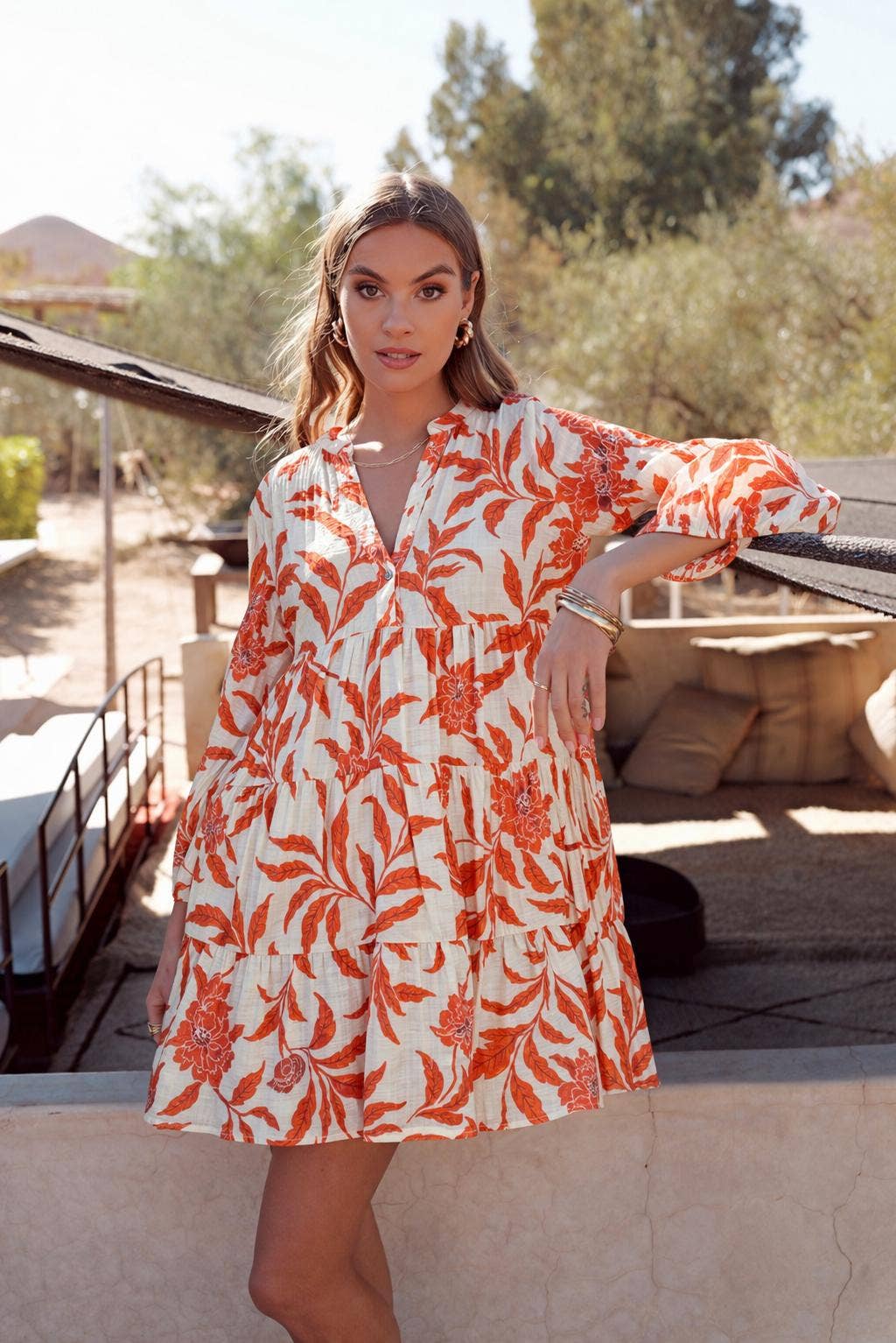Choklate Paris Kurzes Sommerkleid Saint-Tropez Rot