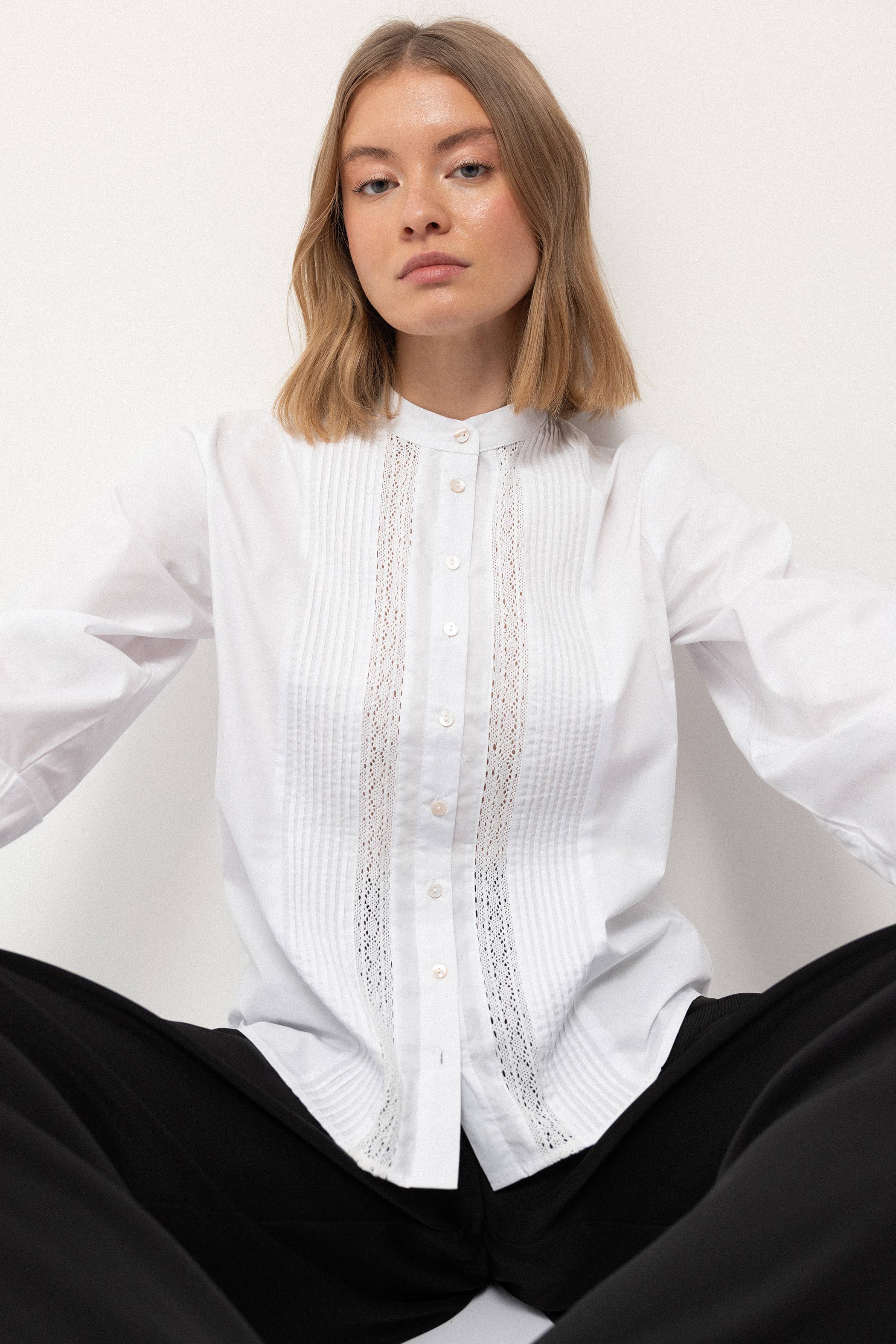 Angewandte Spitzenbluse (416706-8): S