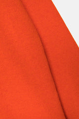 Lanidor Klassischer Pullover mit V-Ausschnitt in Orange mit feinen Details
