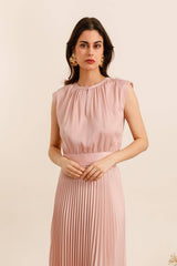 Choklate Paris Satin-Top Maguie Rosa mit Schleifenverschluss