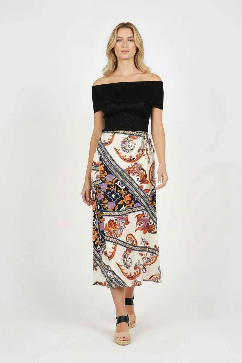 Choklate Paris Bardot-Oberteil Lurex Schwarz