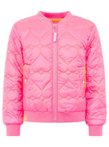 Zwillingsherz - Bomberjacke "Be Happy" in Pink