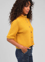 Ange Paris Strickweste Lelya Safran-Gelb