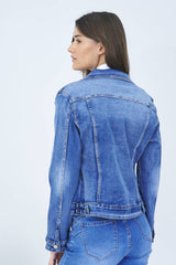 Ana & Lucy Jeansjacke "Erica" Normale Passform Hellblau