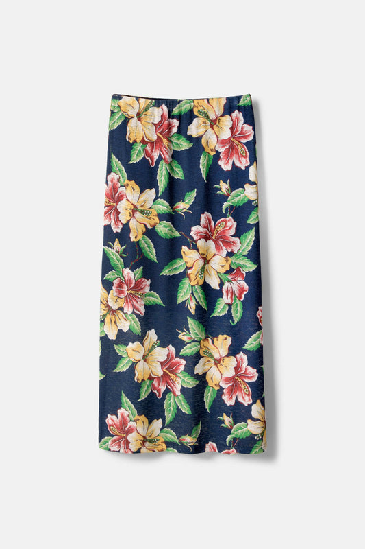 Lanidor Midirock "Blue Blossom" Floraler Sommerrock