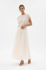 Choklate Paris Amber Tüllrock Slim Fit Ecru