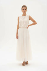 Choklate Paris Amber Tüllrock Slim Fit Ecru