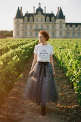 Un Rêve Français T-Shirt „A la française“ aus Bio-Baumwolle Weiß