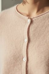 Choklate Paris Fluffy-Cardigan Wolle-Kaschmir Blush
