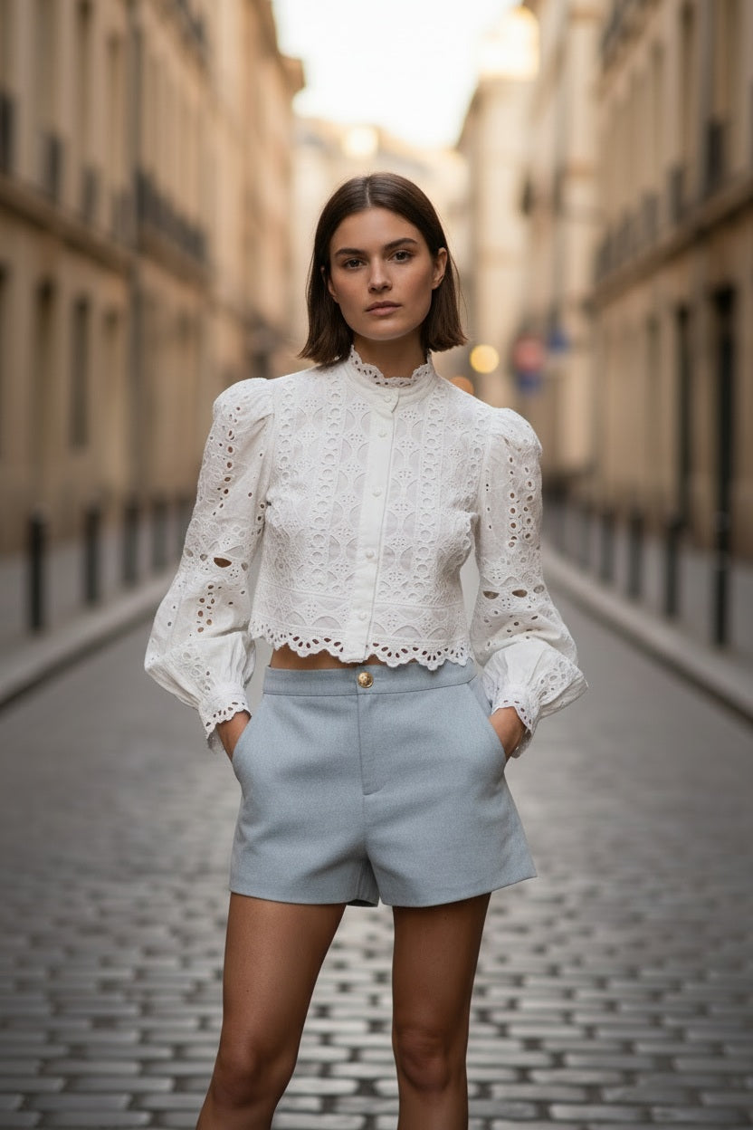 Choklate Paris Jeansshorts Thesse Hellblau Denim