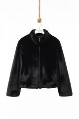 Choklate Paris Wendejacke Melbourne Kunstpelz Schwarz