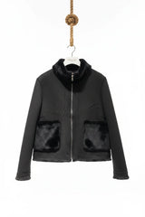 Choklate Paris Wendejacke Melbourne Kunstpelz Schwarz