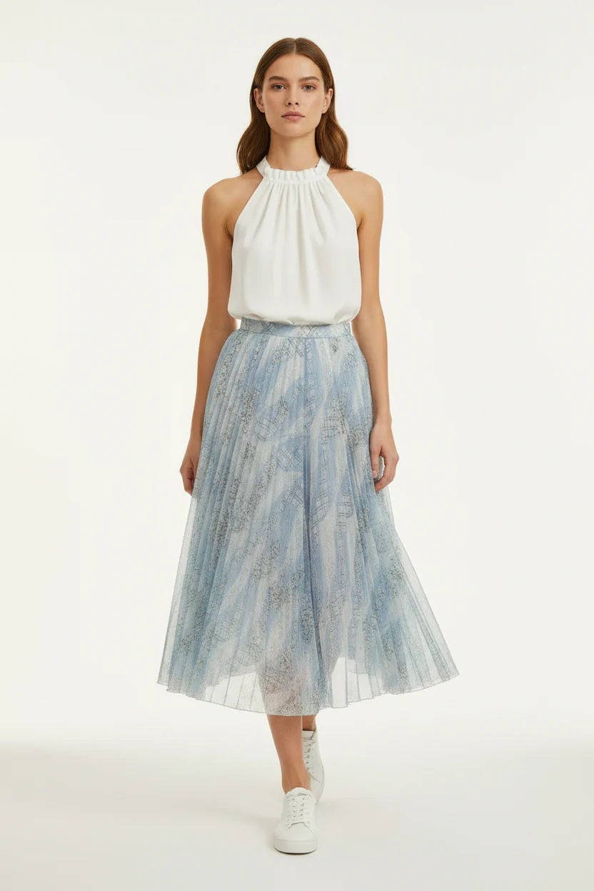 Choklate Paris Rock Vérone Karomuster & Liberty Blumenprint Blau