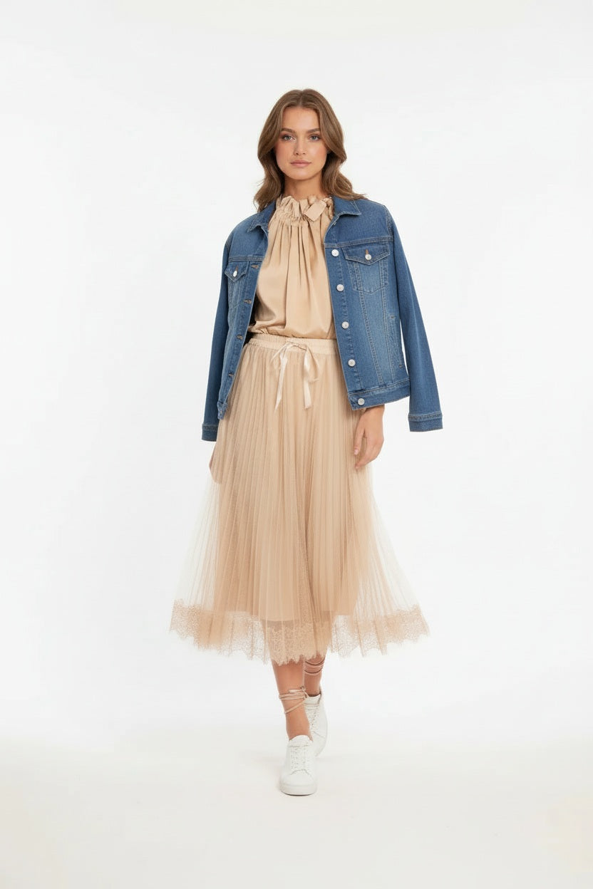 Ana & Lucy Jeansjacke "Erica" Normale Passform Hellblau