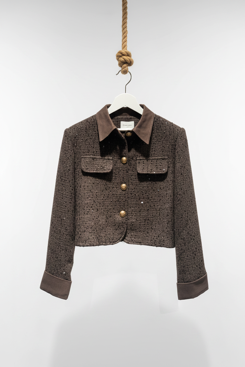 Choklate Paris Tweedjacke Choco-Braun