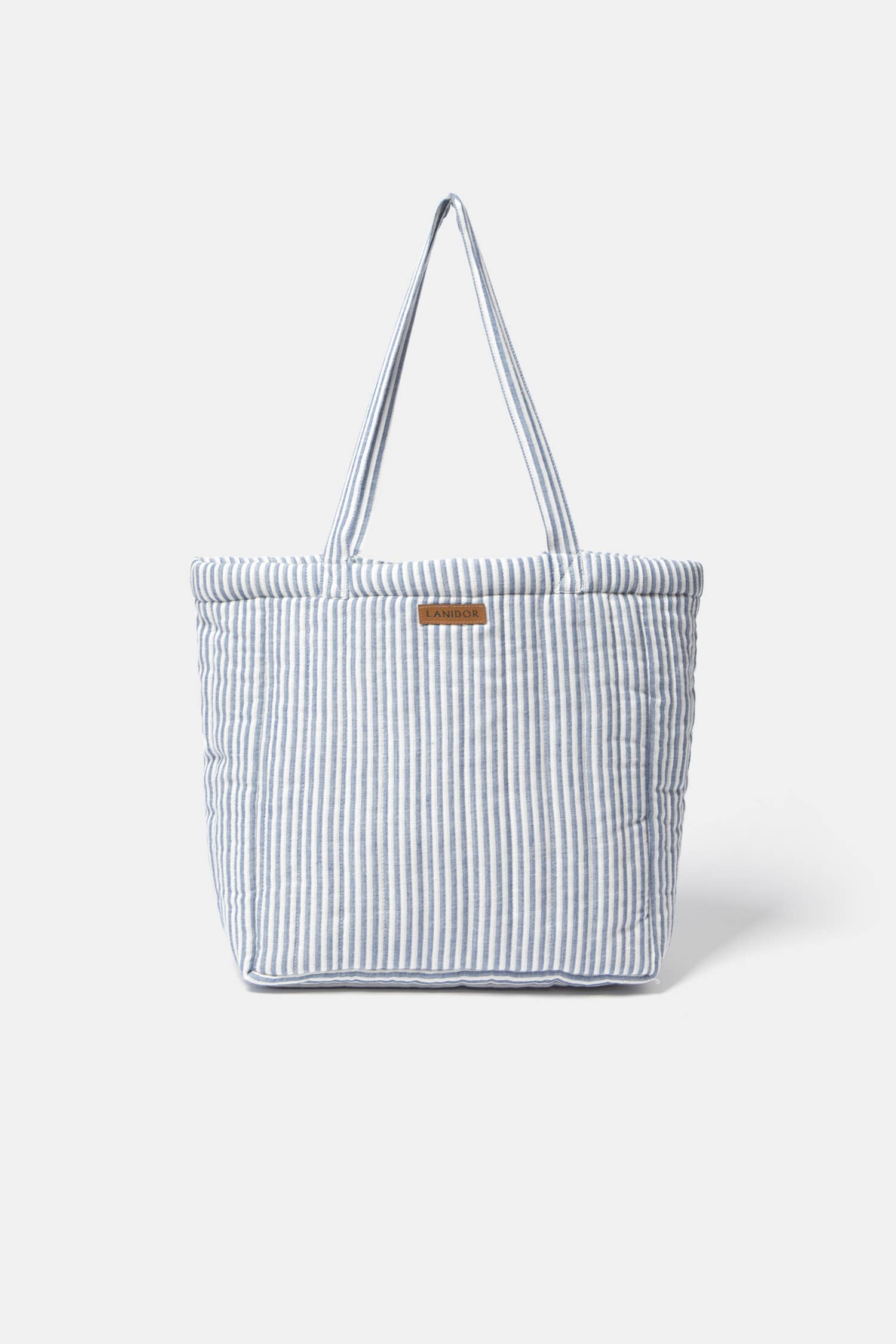 Lanidor Gestreifte Schultertasche Hellblau