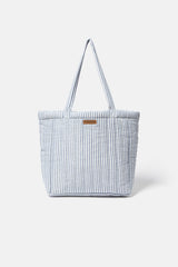 Lanidor Gestreifte Schultertasche Hellblau