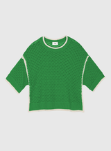 Ange Paris Pullover Valmie Apfelgrün Baumwollmix