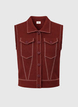 Weste LEWOODY bordeaux: M/L