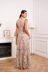 Choklate Paris Kleid Josephine Rosa aus besticktem Tüll