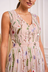Choklate Paris Kleid Josephine Rosa aus besticktem Tüll