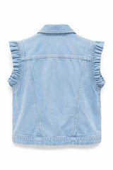 Ciminy Jeansweste Mira Hellblau