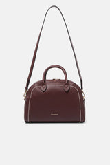 Lanidor - Handtasche in Bordeaux mit Kontrastnähten