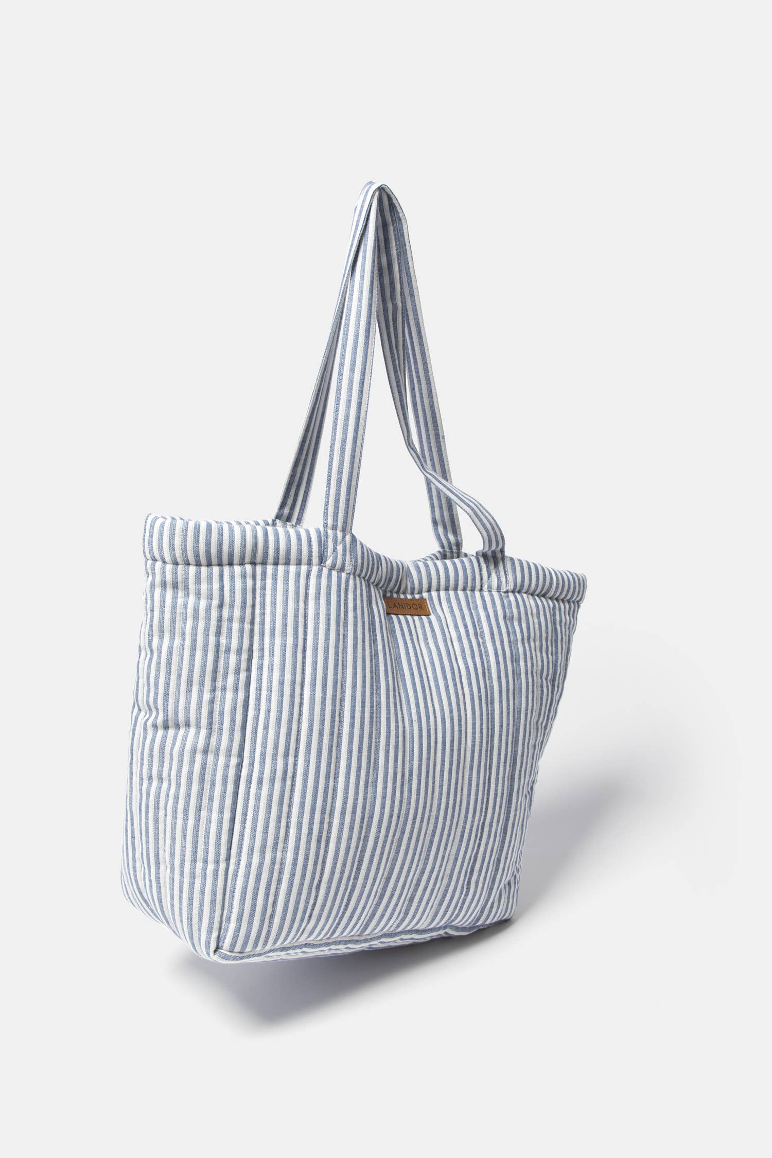 Lanidor Gestreifte Schultertasche Hellblau